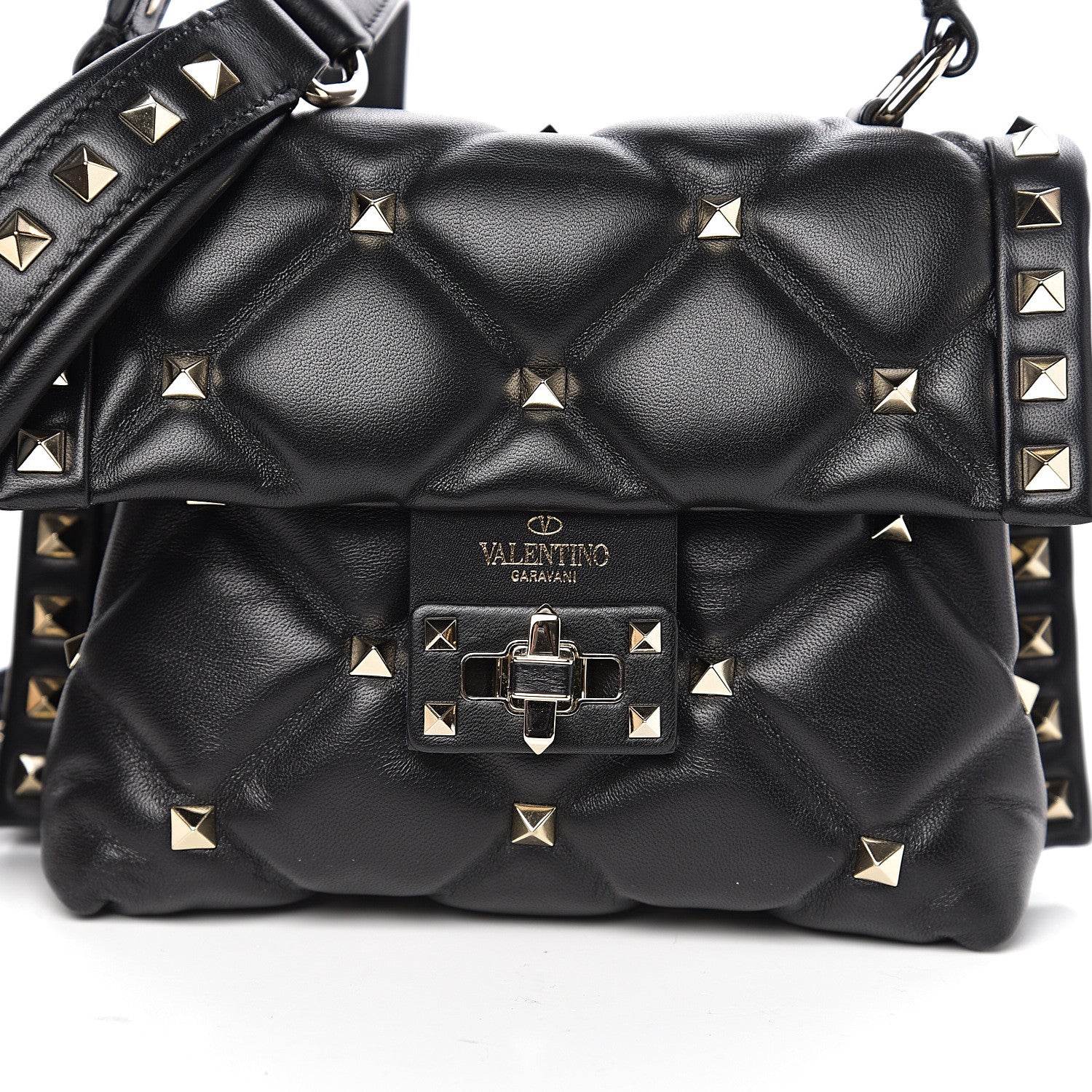 Valentino Garavani Nappa Mini Candystud Top Handle Bag Black 8 of 8