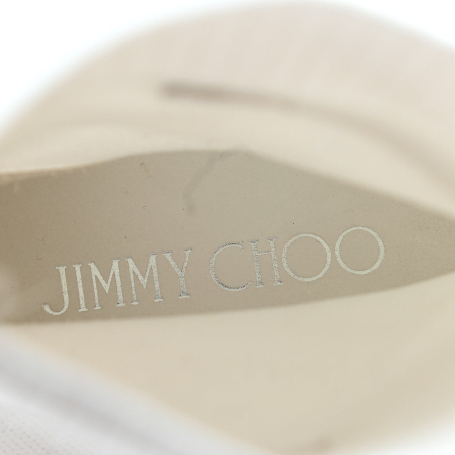 Jimmy Choo Stretch Fabric Crystal Regina Ankle Sock Sneakers 35.5 White 7 of 7