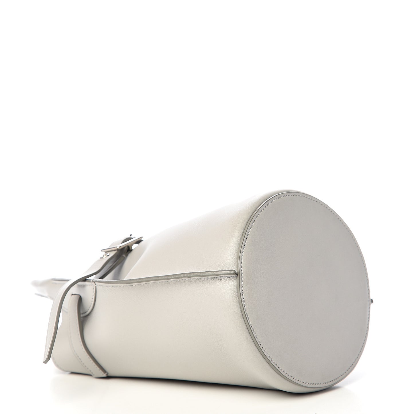 Smooth Calfskin Nano Big Bag Bucket Light Grey