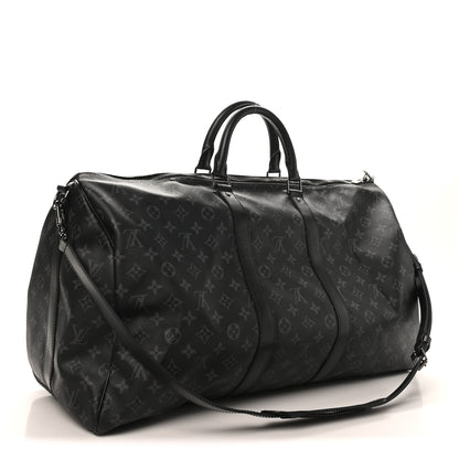 Louis Vuitton Monogram Eclipse Keepall Bandouliere 55 2 of 10