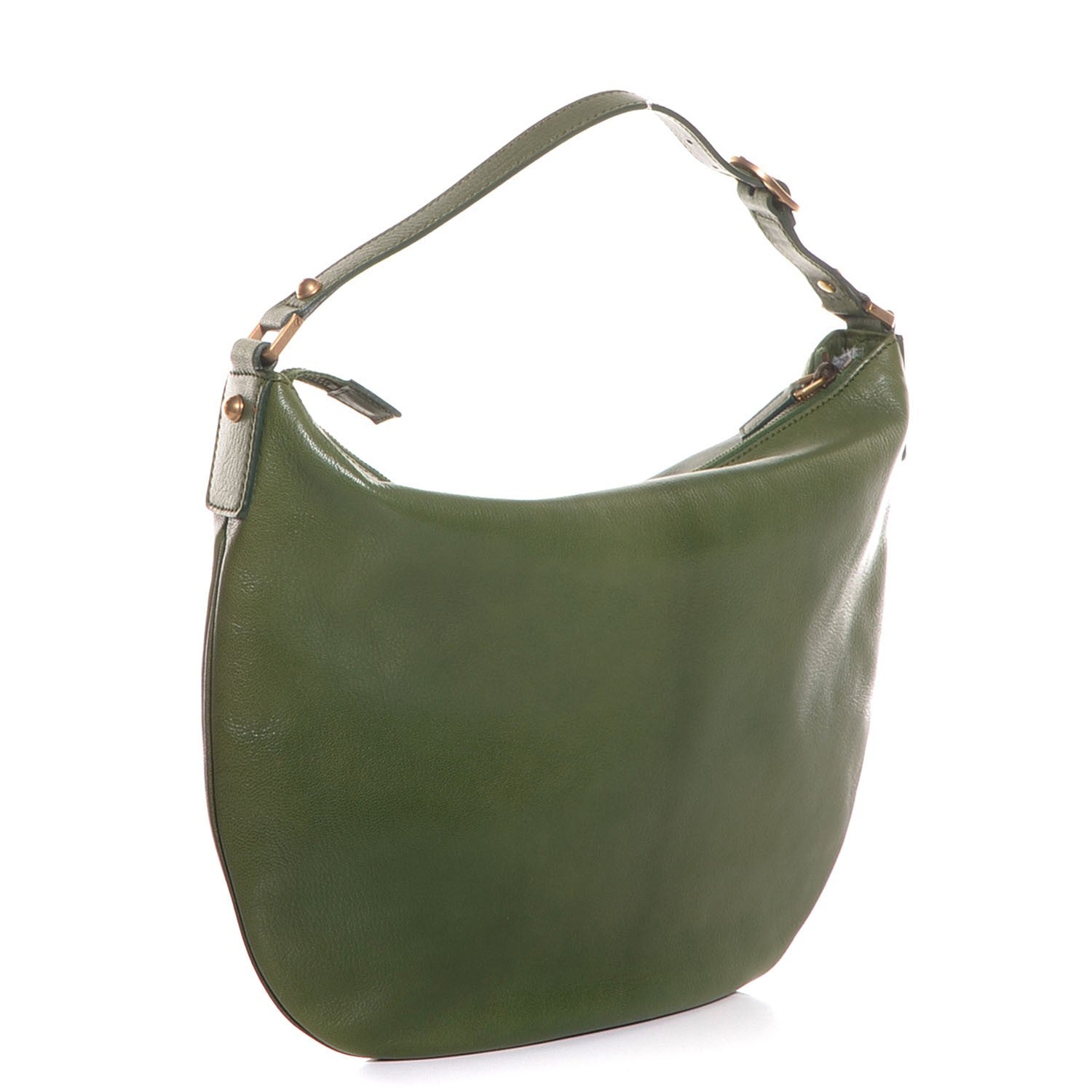Gucci Leather Small Blondie Hobo Green 3 of 7