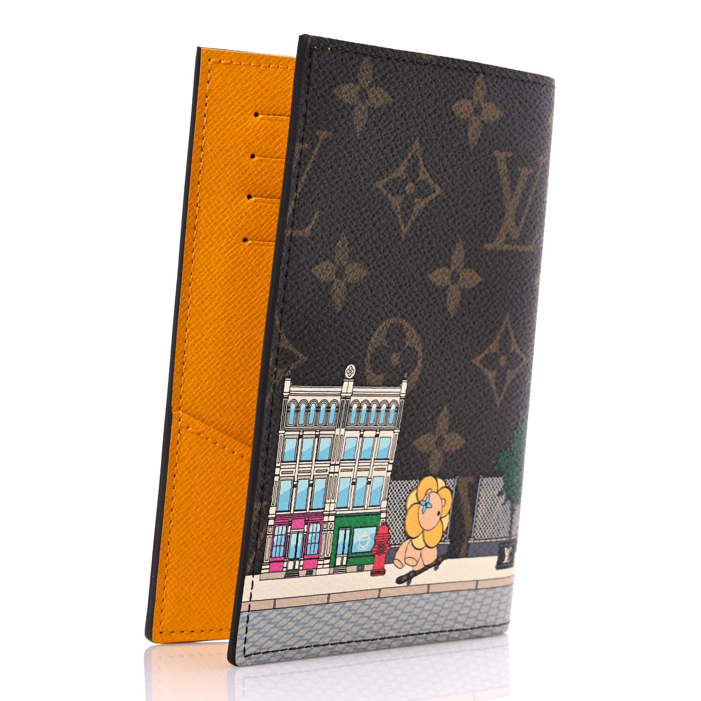 Monogram 2022 Christmas Animation New York Soho Passport Cover Yellow