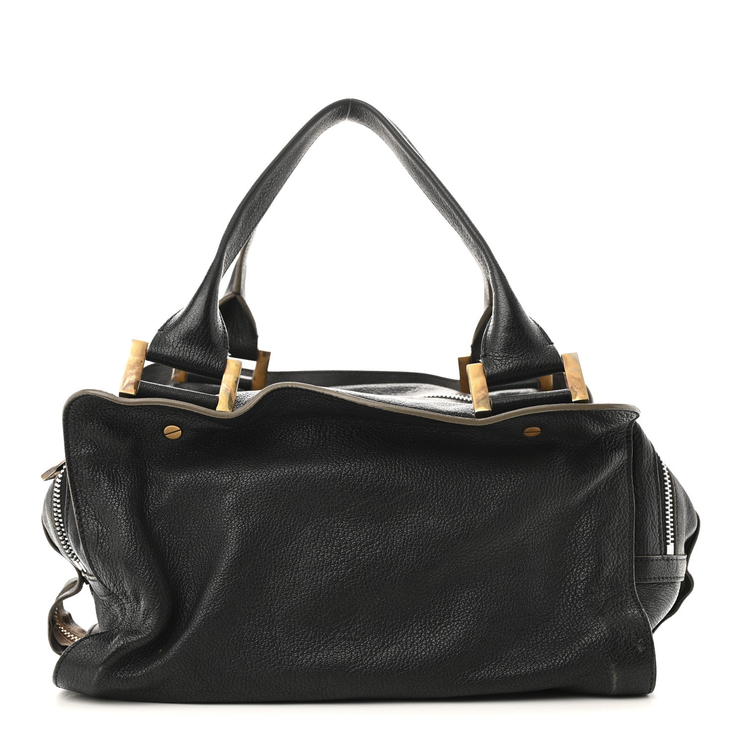 Chloe Goatskin Large Dalston Satchel Black 1 of 16
