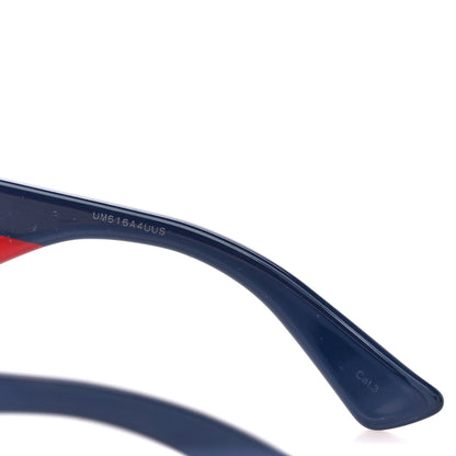 Gucci Acetate Web Oversized Frame Rectangle Sunglasses GG0276S Black Multicolor 7 of 9