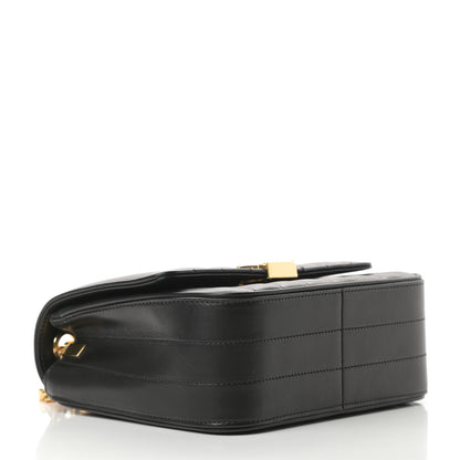 Saint Laurent Lambskin Matelasse Monogram Medium Vicky Chain Bag Black 4 of 11