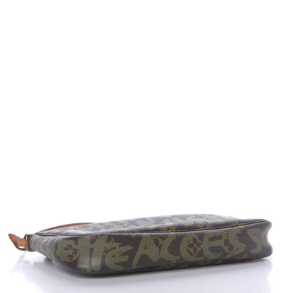 Louis Vuitton Monogram Graffiti Pochette Accessories Kaki 4 of 8