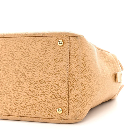 Chanel Caviar Quilted Petit Timeless Tote PTT Beige 8 of 9
