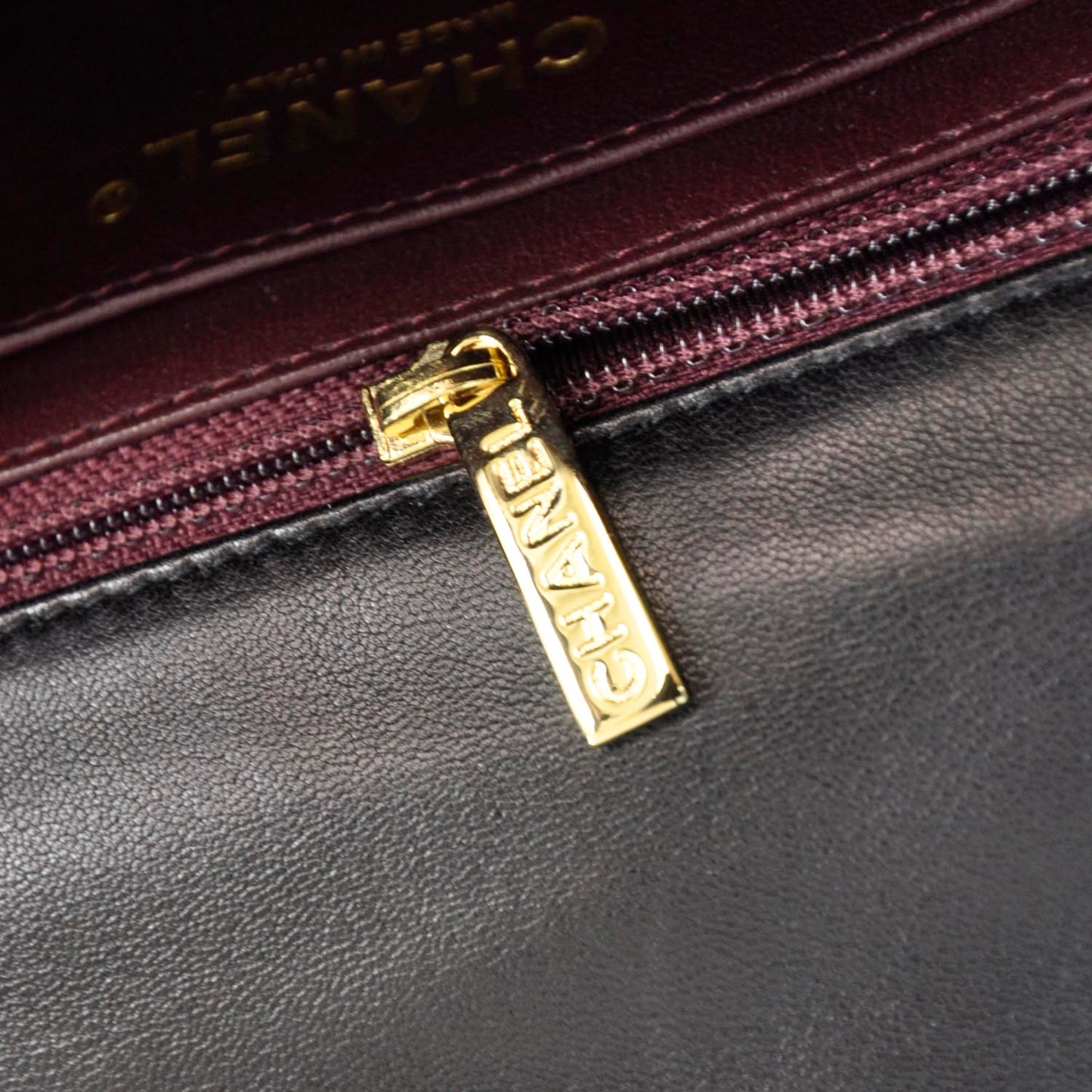 Lambskin Jumbo Single Flap Black