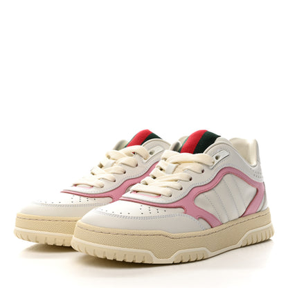 Gucci Calfskin Womens Re-Web Sneakers 36.5 White Pink 4 of 11