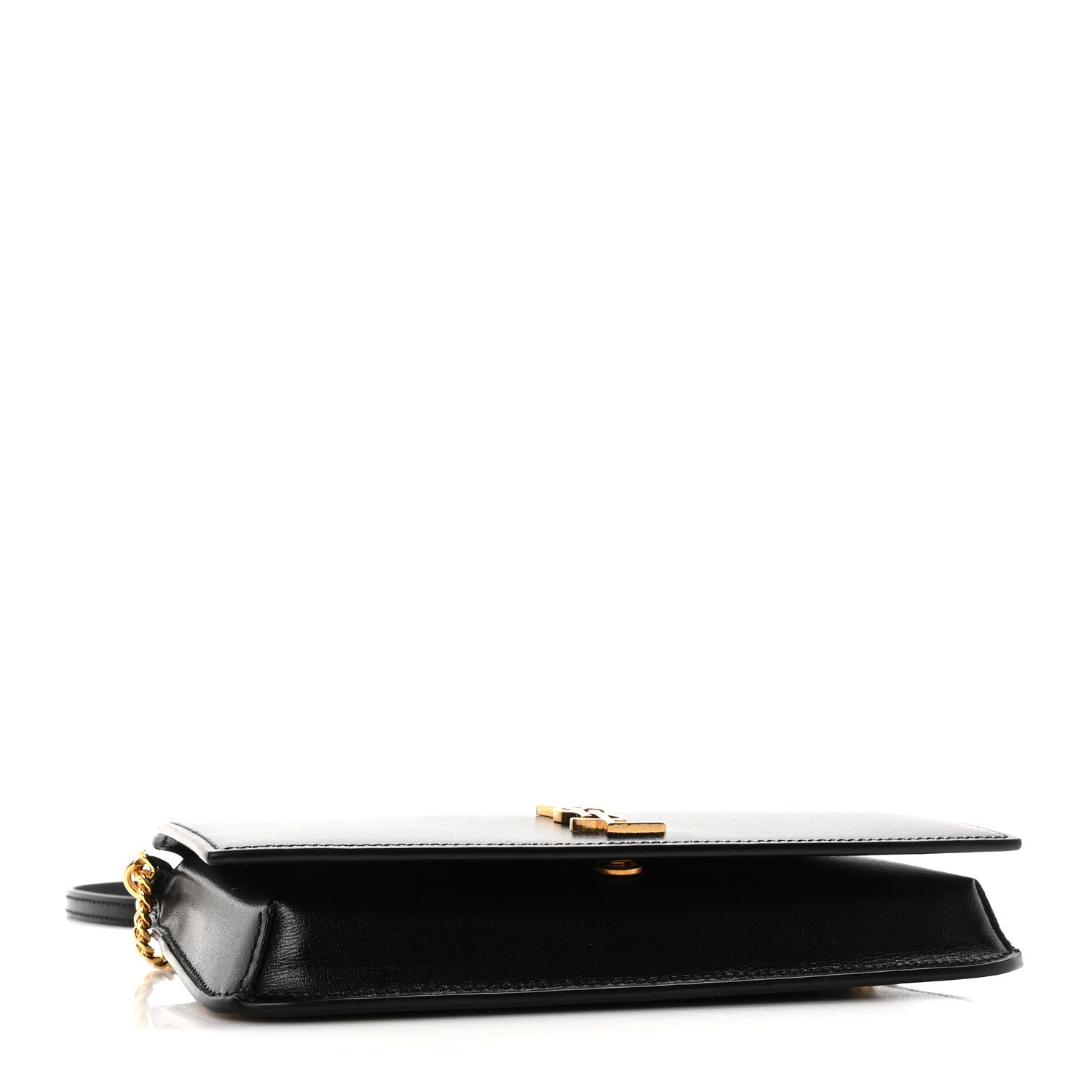 Saint Laurent Smooth Calfskin Monogram Phone Holder Crossbody Black 4 of 9