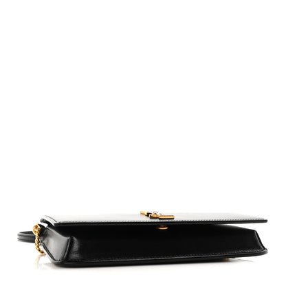 Saint Laurent Smooth Calfskin Monogram Phone Holder Crossbody Black 4 of 9