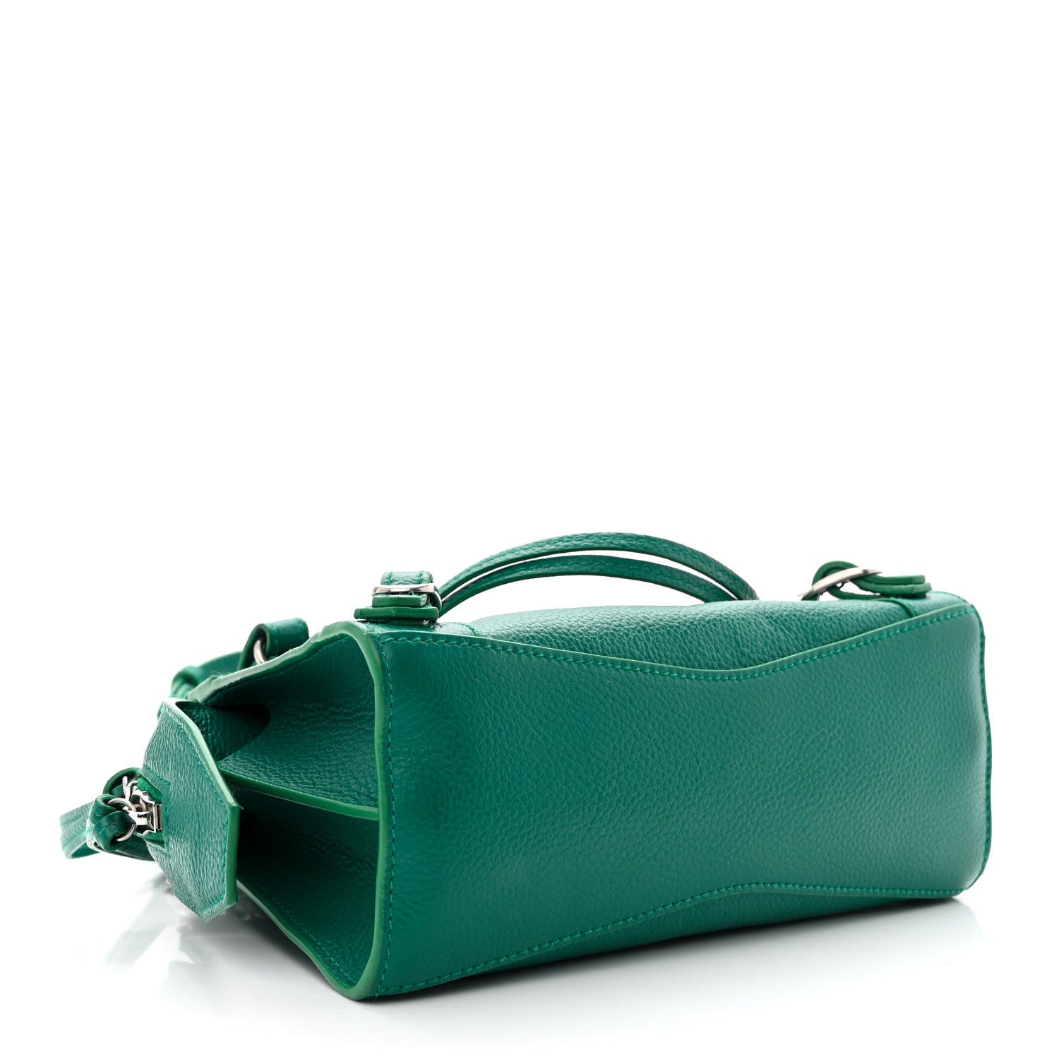 Balenciaga Grained Calfskin Neo Classic Silver Hardware Mini City Jade 4 of 14