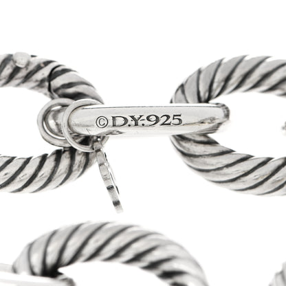 David Yurman Sterling Silver 18K Yellow Gold 19mm Extra Large Oval Link Bracelet 3 of 4