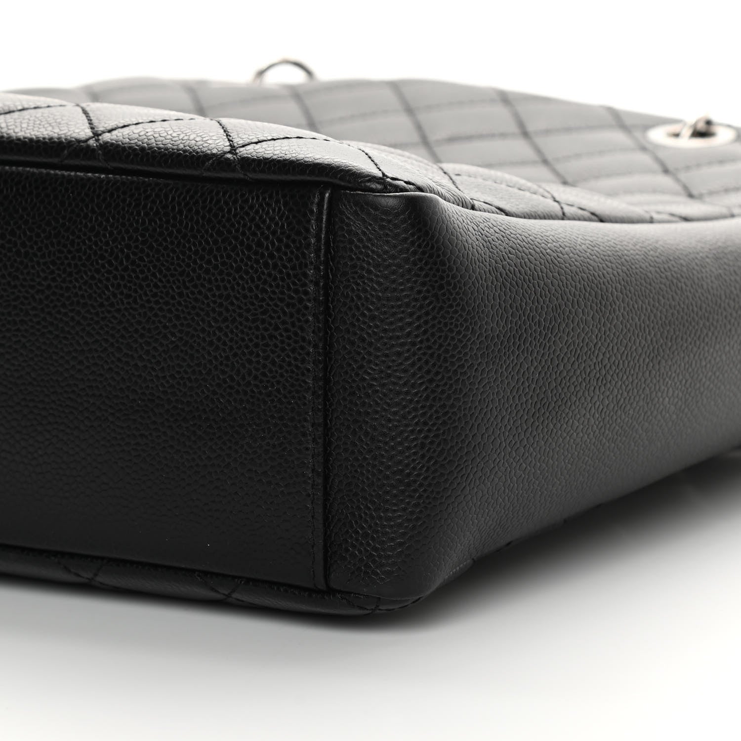 Chanel Caviar Quilted Vertical Grand Shopping Tote GST Black 10 of 12