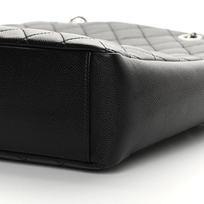 Chanel Caviar Quilted Vertical Grand Shopping Tote GST Black 10 of 12