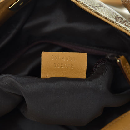 Gucci Monogram Bamboo Top Handle Bag Tan 8 of 12