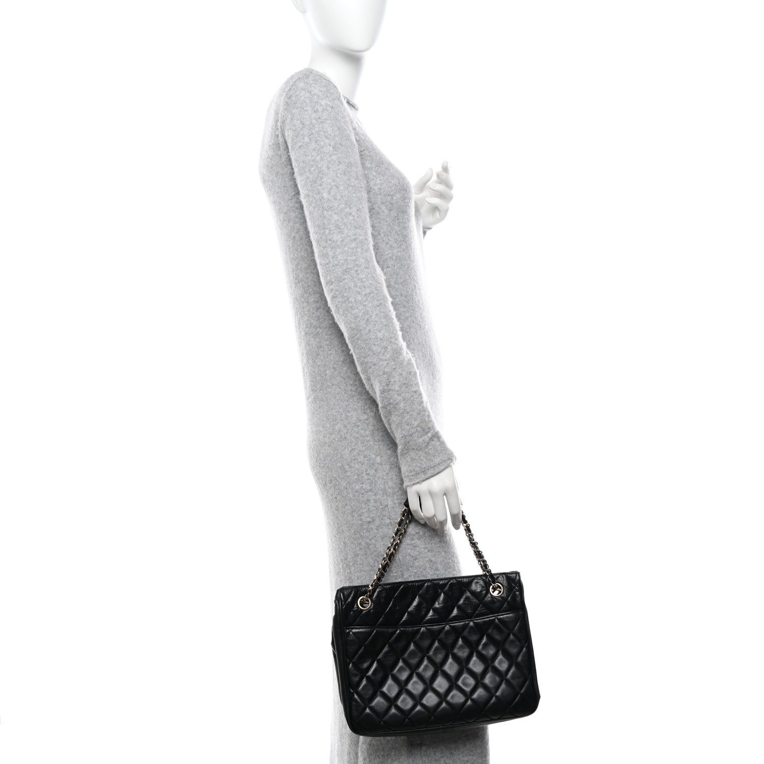 Chanel Lambskin Quilted Shoulder Bag Black 2 of 11