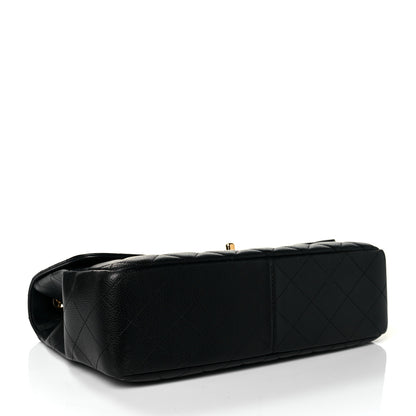 Chanel Caviar Quilted Jumbo Single Flap Black 4 of 10