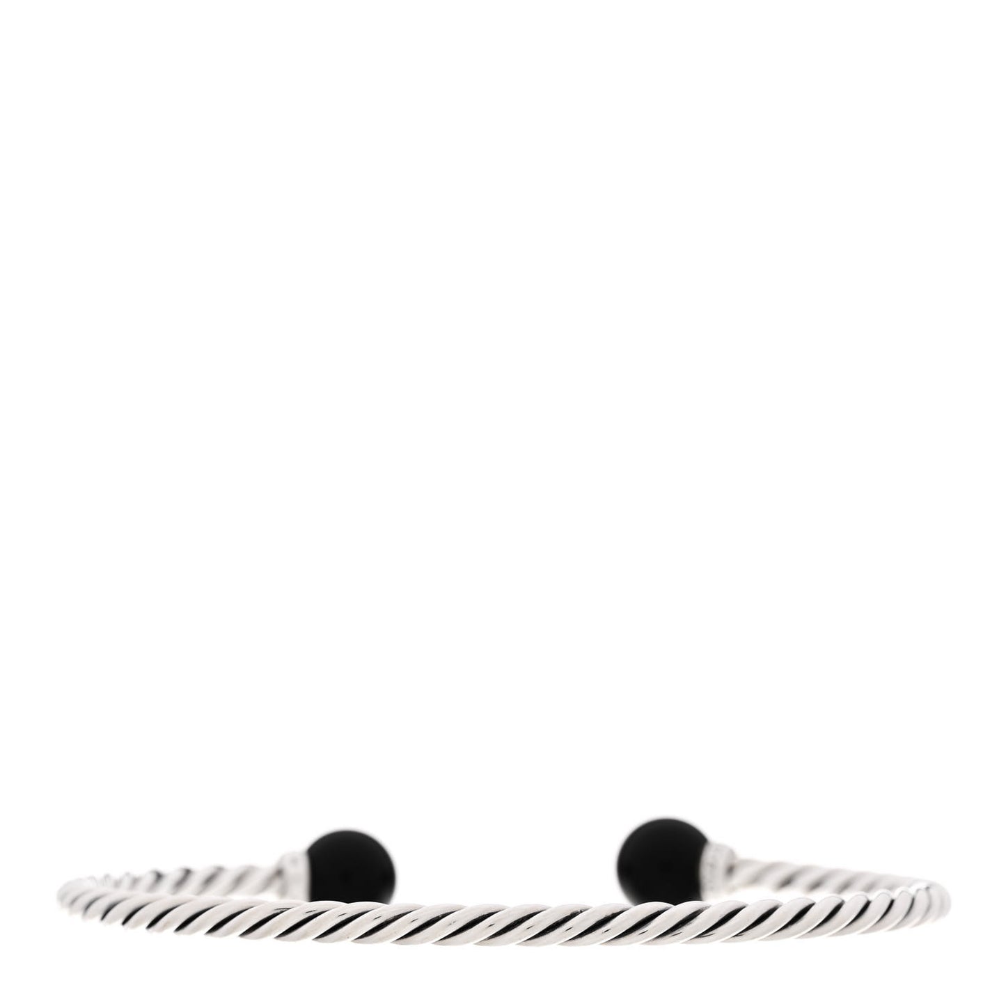 Sterling Silver Diamond Onyx 9mm Solari Bracelet