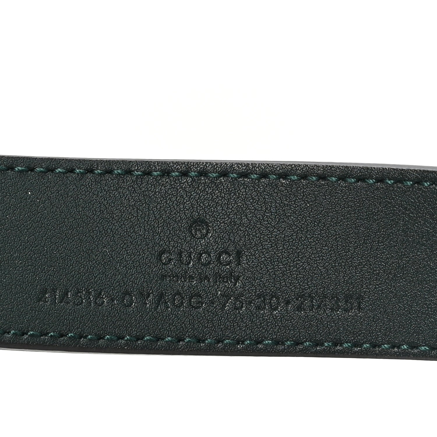 Gucci Plutone Calfskin Double G 30mm Belt 75 30 Verde 3 of 4