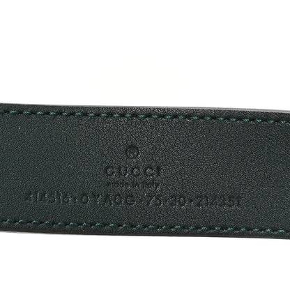 Gucci Plutone Calfskin Double G 30mm Belt 75 30 Verde 3 of 4
