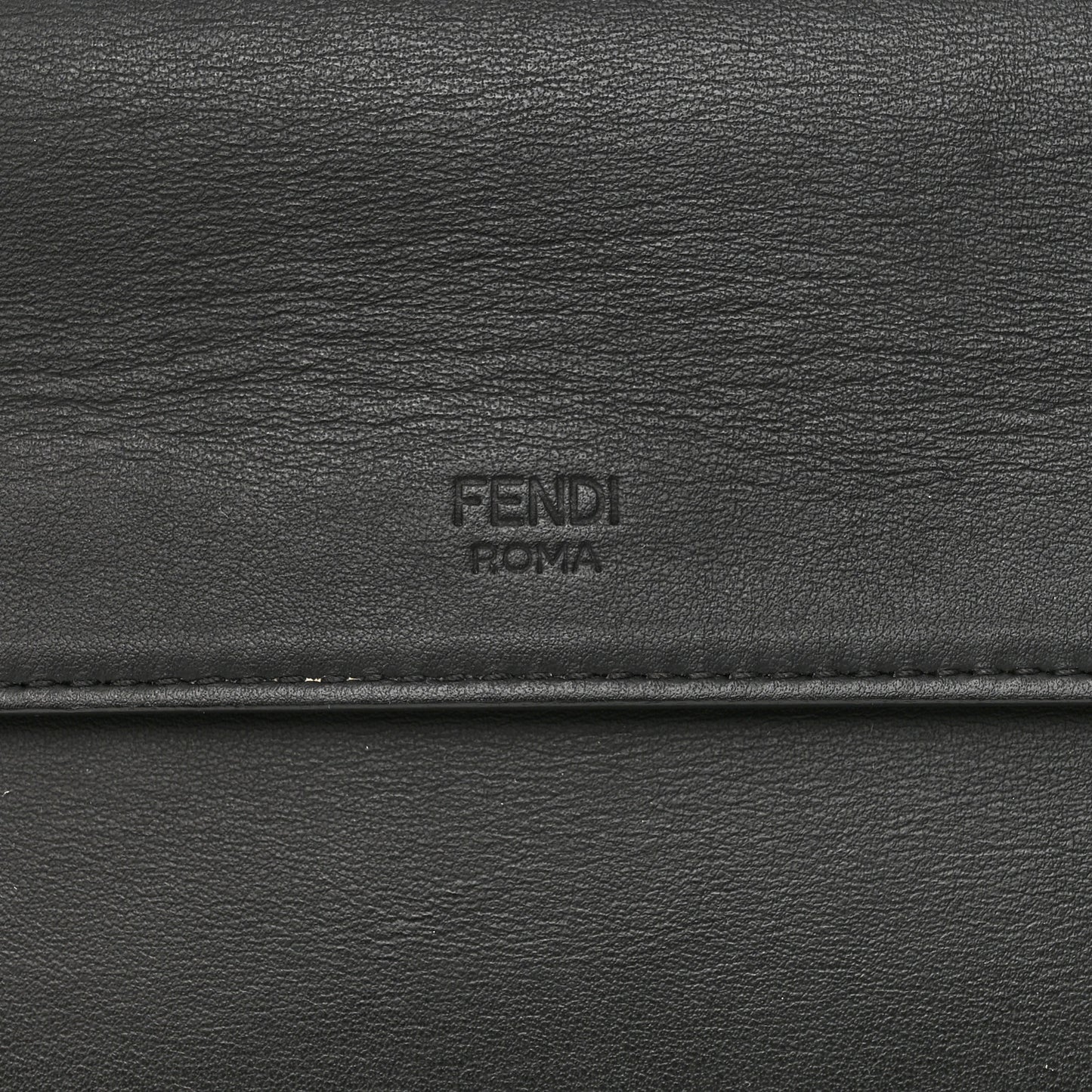Vitello Century Opaco F is Fendi Kan I Shoulder Bag Black