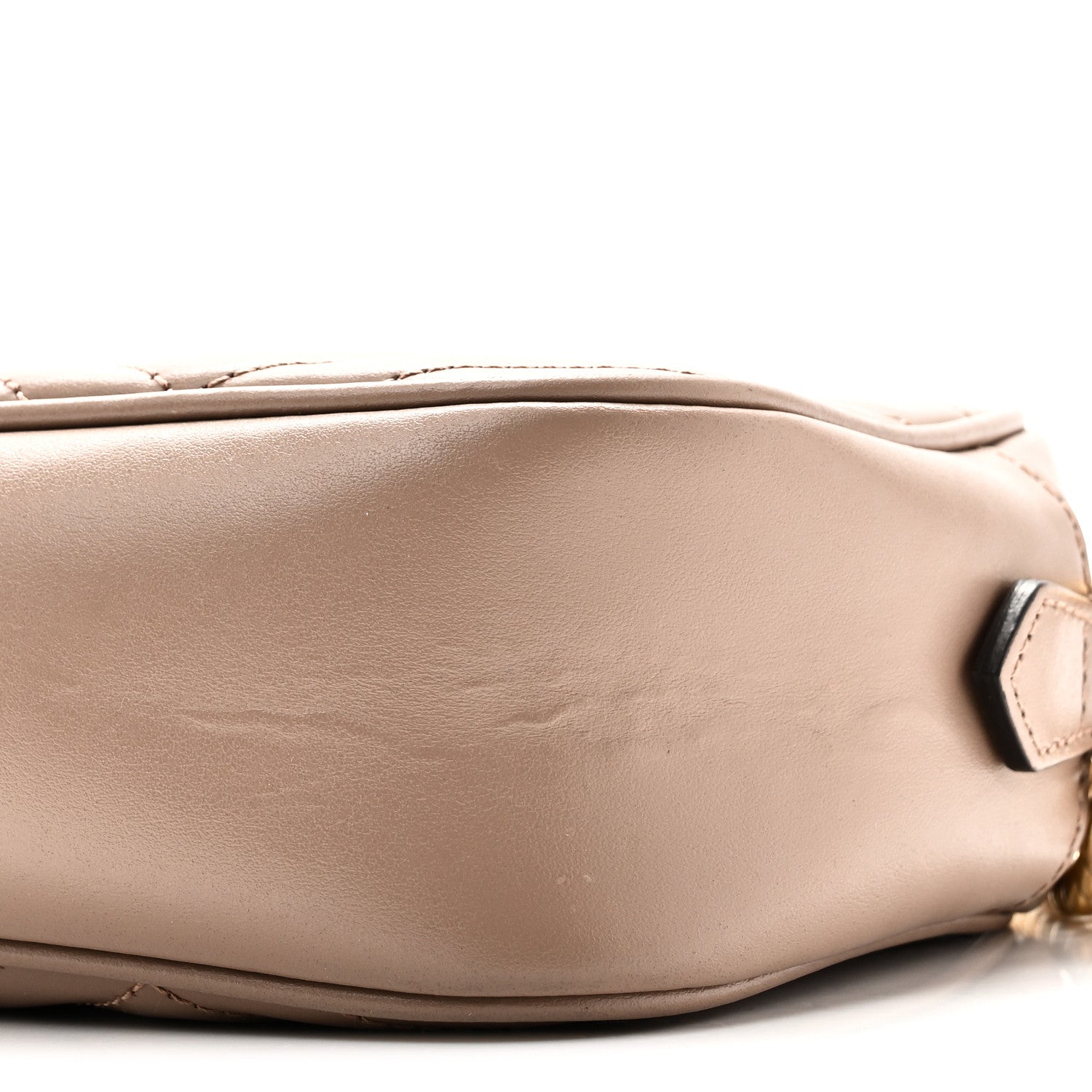 Gucci Calfskin Matelasse Small GG Marmont Chain Shoulder Bag Porcelain Rose 10 of 11