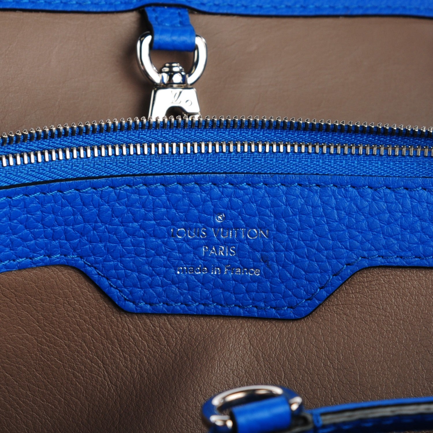 Louis Vuitton Taurillon Capucines MM Outremer 6 of 7