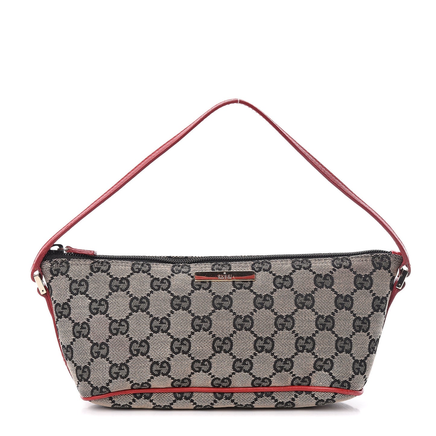 Monogram Boat Pochette Black Red