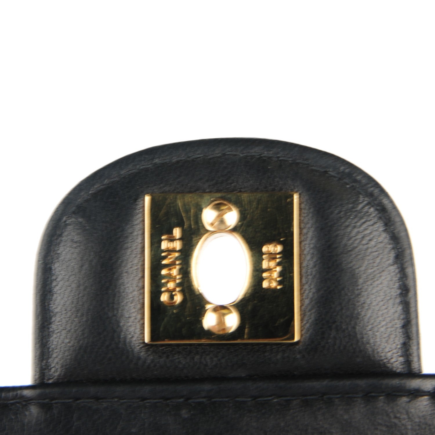 Chanel Lambskin Quilted East West Chocolate Bar Flap Black 9 of 9