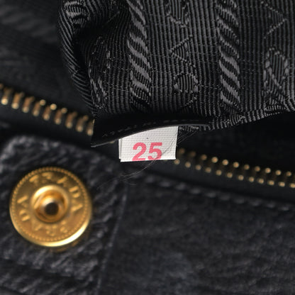 Prada Vitello Daino Tote Black 11 of 13