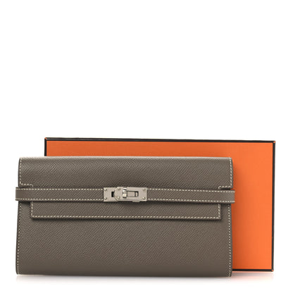 Hermes Epsom Kelly Longue Wallet Etoupe 11 of 11
