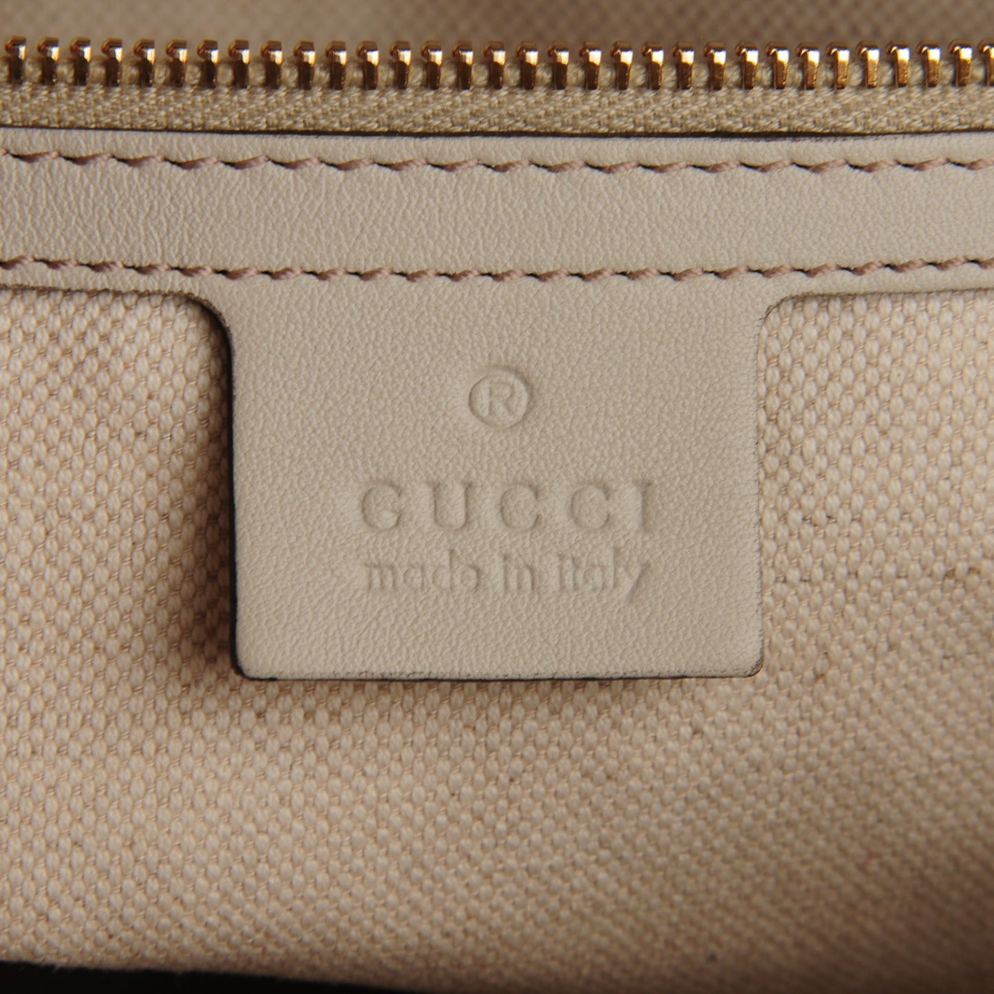 Guccissima Medium Bree Foldover Tote Off White