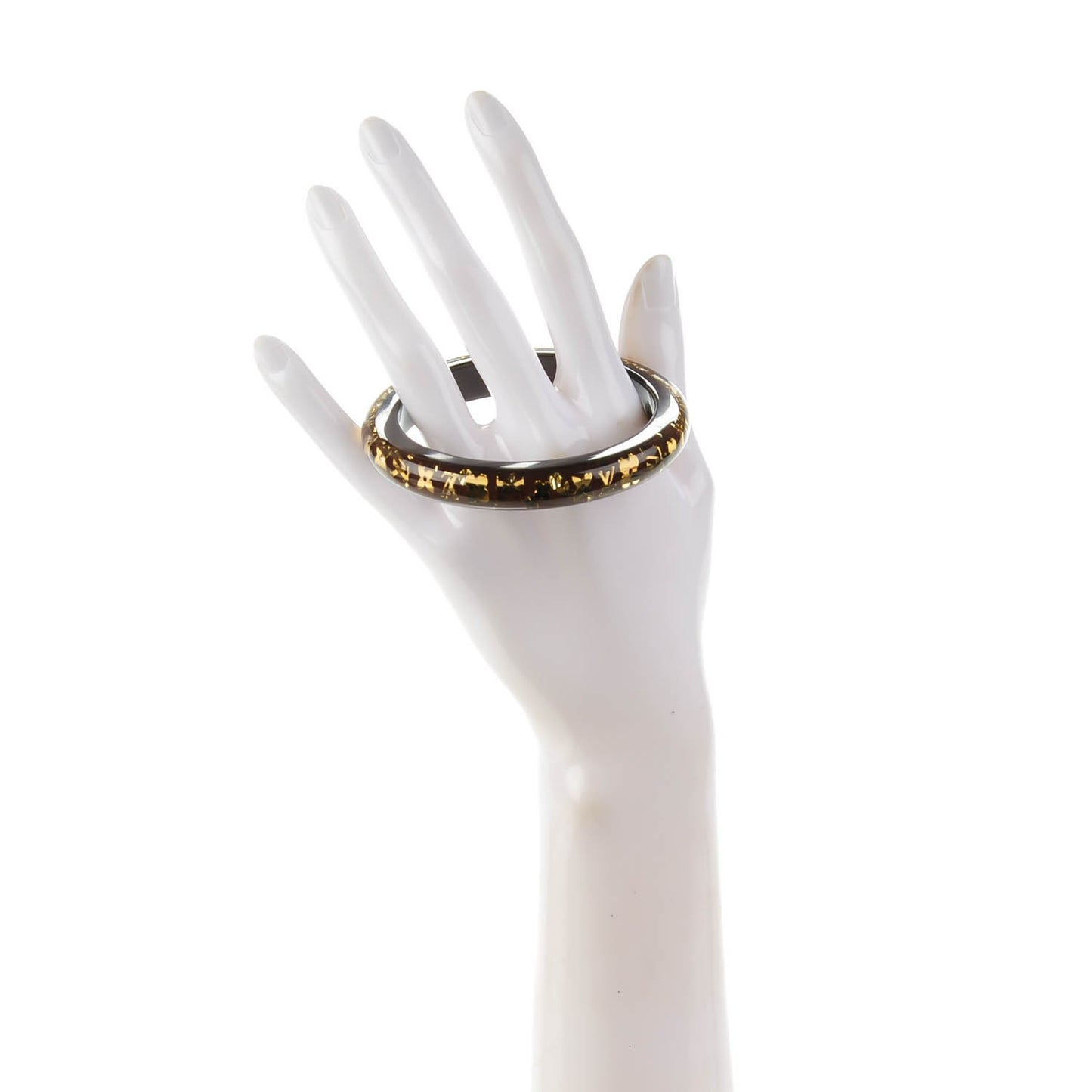 Resin Swarovski Medium Inclusion Bracelet PM Marron