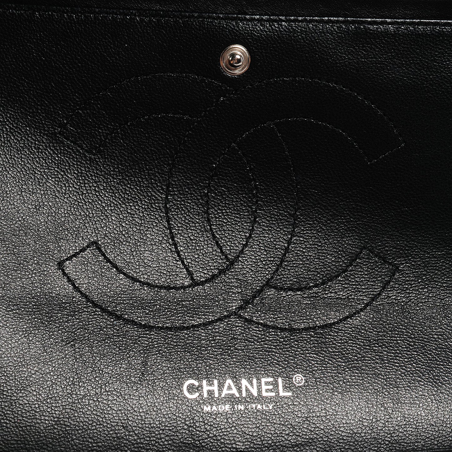 Patent Jumbo Double Flap Black