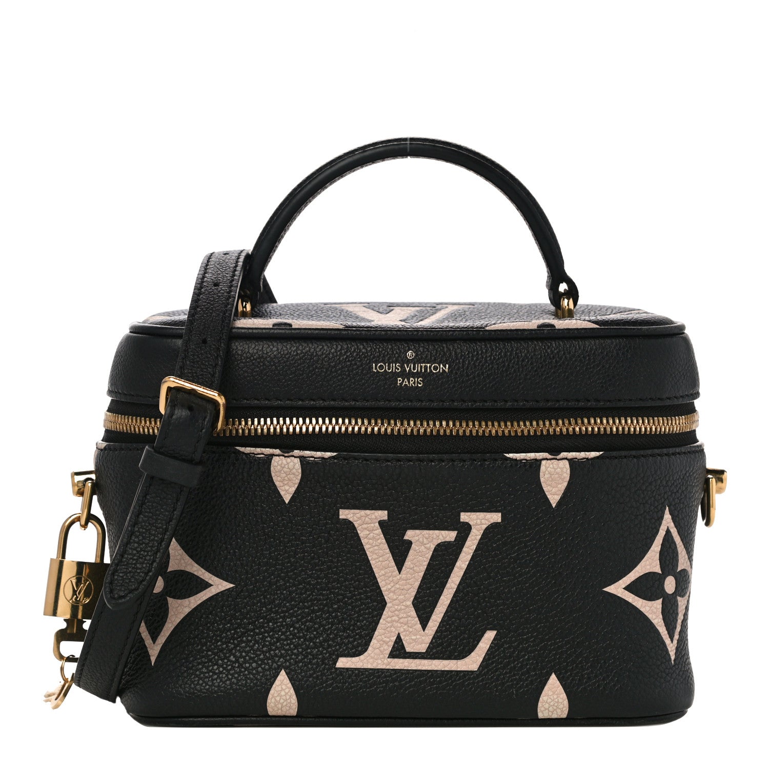 Louis Vuitton Empreinte Monogram Giant Vanity PM Black Beige 1 of 10