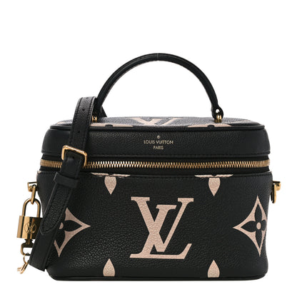 Louis Vuitton Empreinte Monogram Giant Vanity PM Black Beige 1 of 10