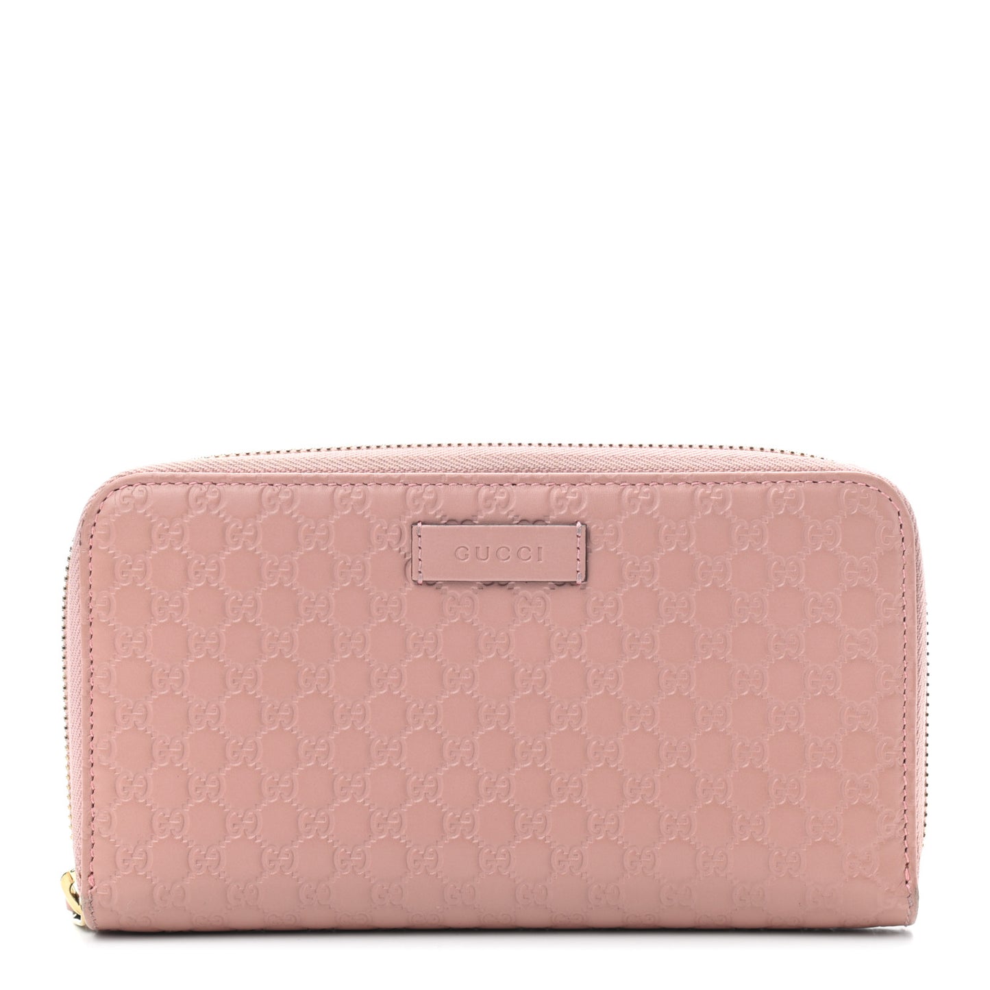 Microguccissima Zip Around Wallet Soft Pink