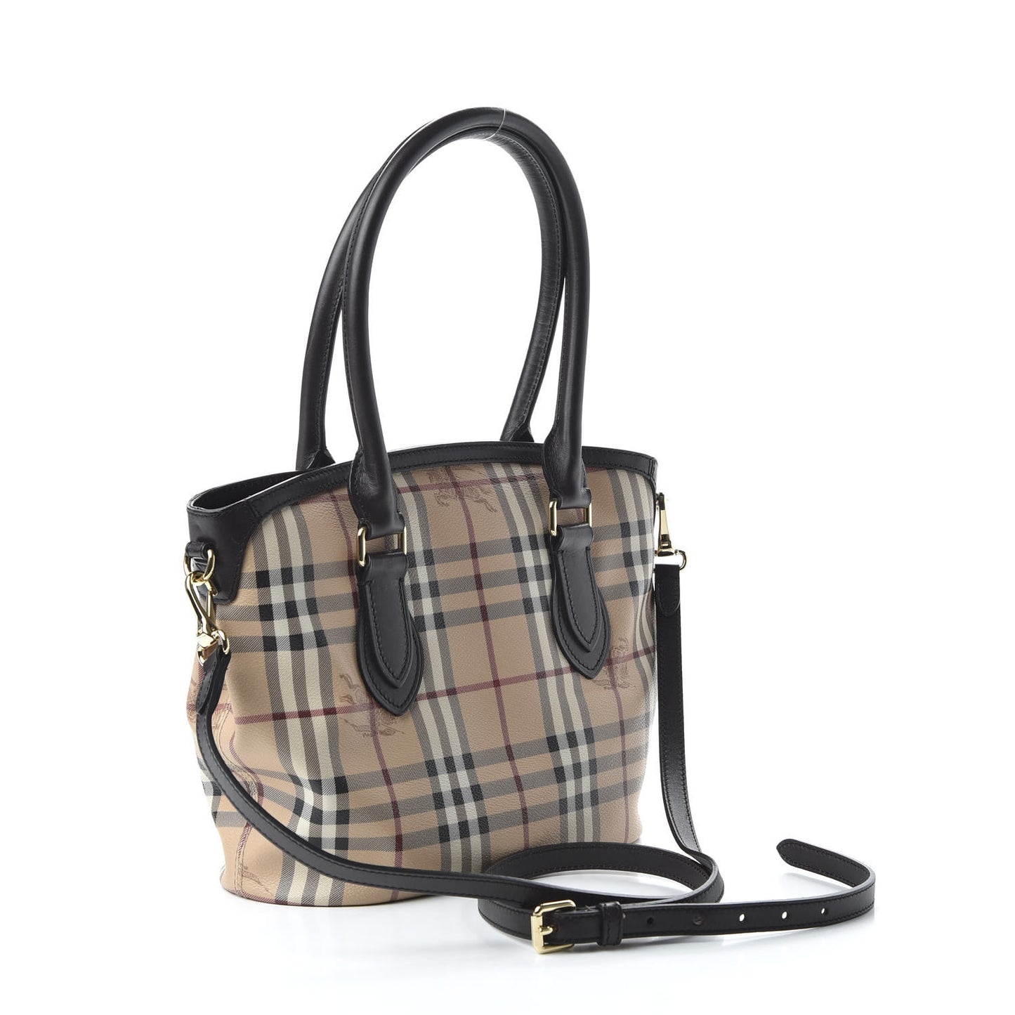 Haymarket Check Medium Tote Chocolate