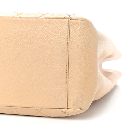 Chanel Caviar Quilted Grand Shopping Tote GST Beige Clair 7 of 10