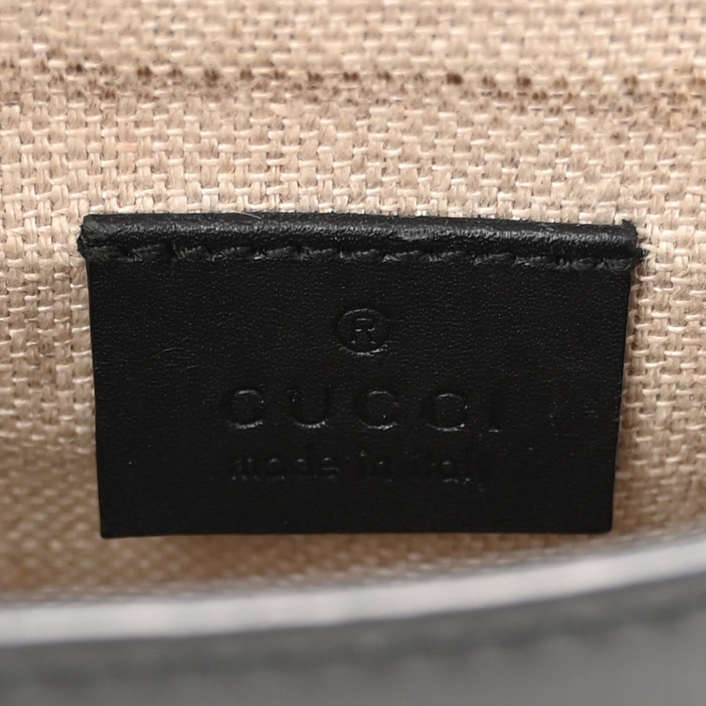 Monogram Small Lady Web Shoulder Bag Beige Black