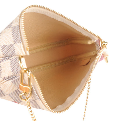 Louis Vuitton Damier Azur 2016 Christmas Animation Mini Pochette Accessories 6 of 7