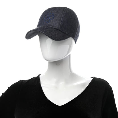 Hermes Denim Davis H Primavera cap 56 Indigo 2 of 8