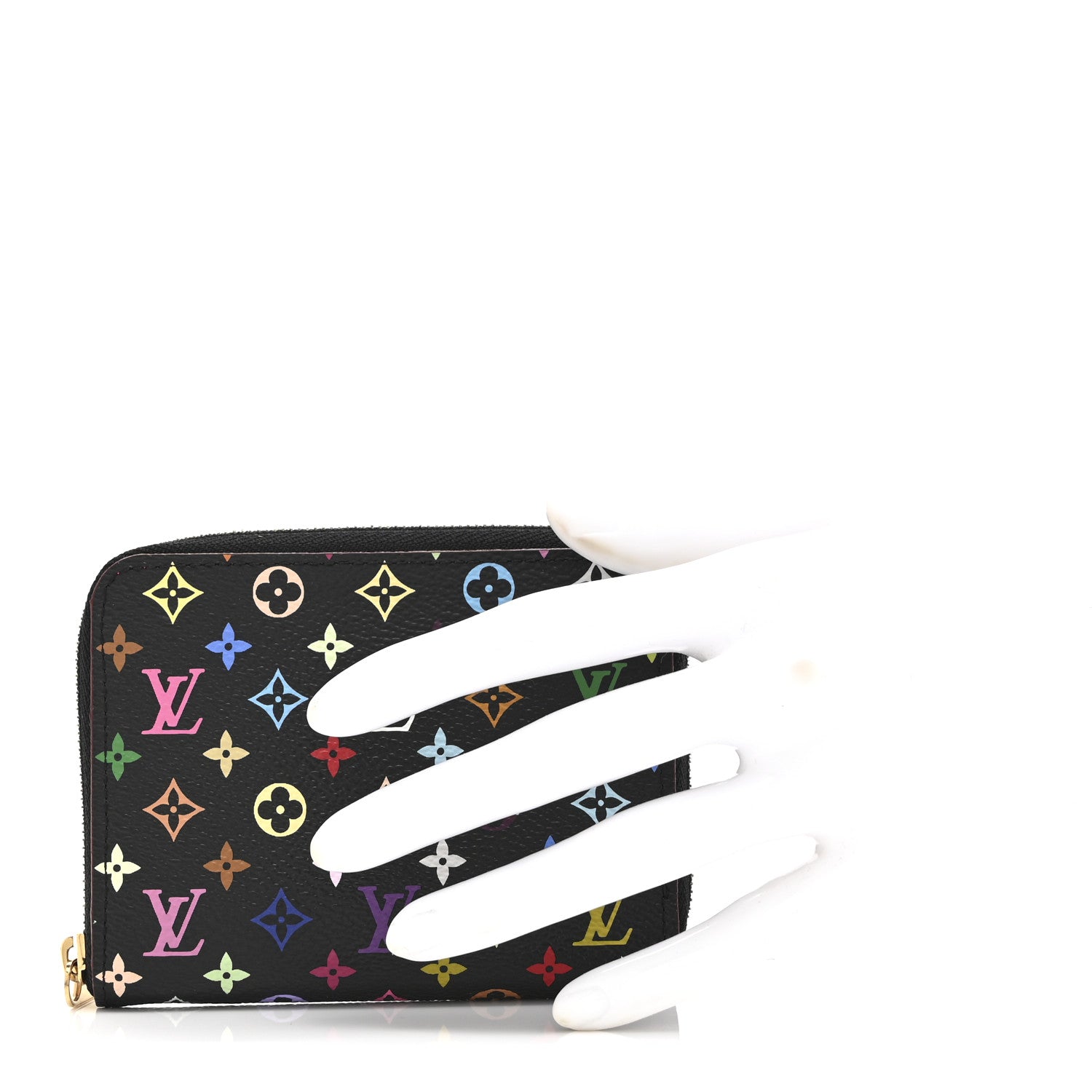 Louis Vuitton Monogram Multicolor Zippy Coin Purse Black Grenade 2 of 9