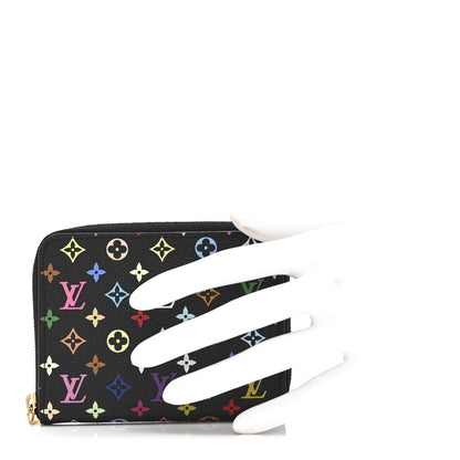 Louis Vuitton Monogram Multicolor Zippy Coin Purse Black Grenade 2 of 9