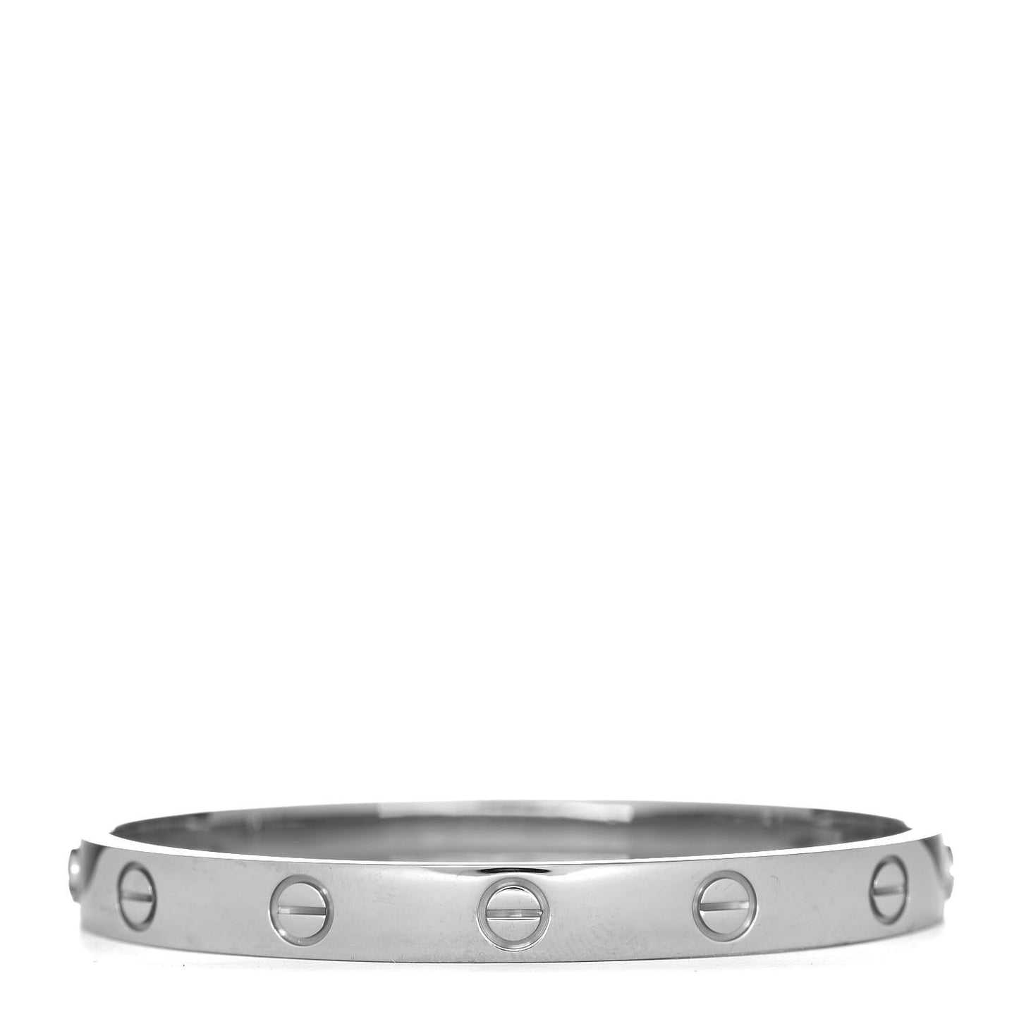18K White Gold LOVE Bracelet 16