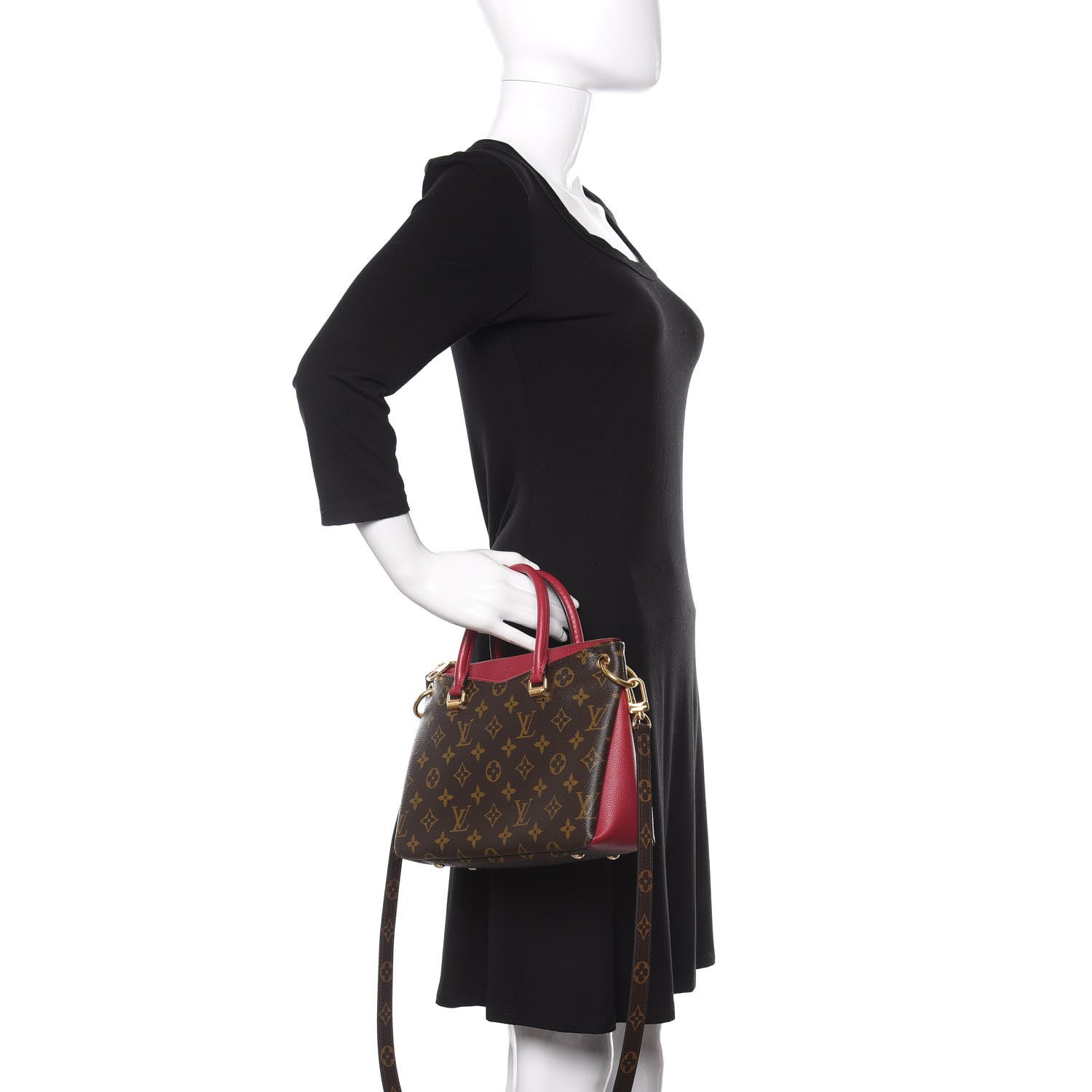 Louis Vuitton Monogram Pallas Full BB Lie De Vin 3 of 10