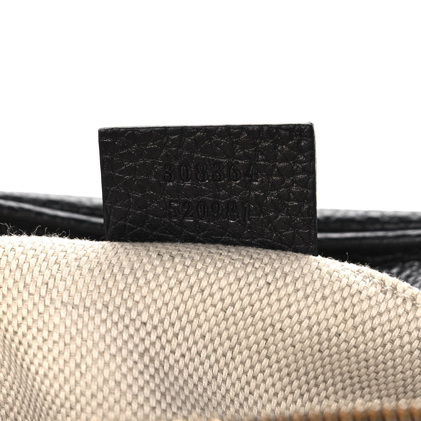 Pebbled Calfskin Small Soho Disco Bag Black