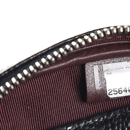 Chanel Caviar Quilted Zip Around Classic Coin Purse Black 7 of 8