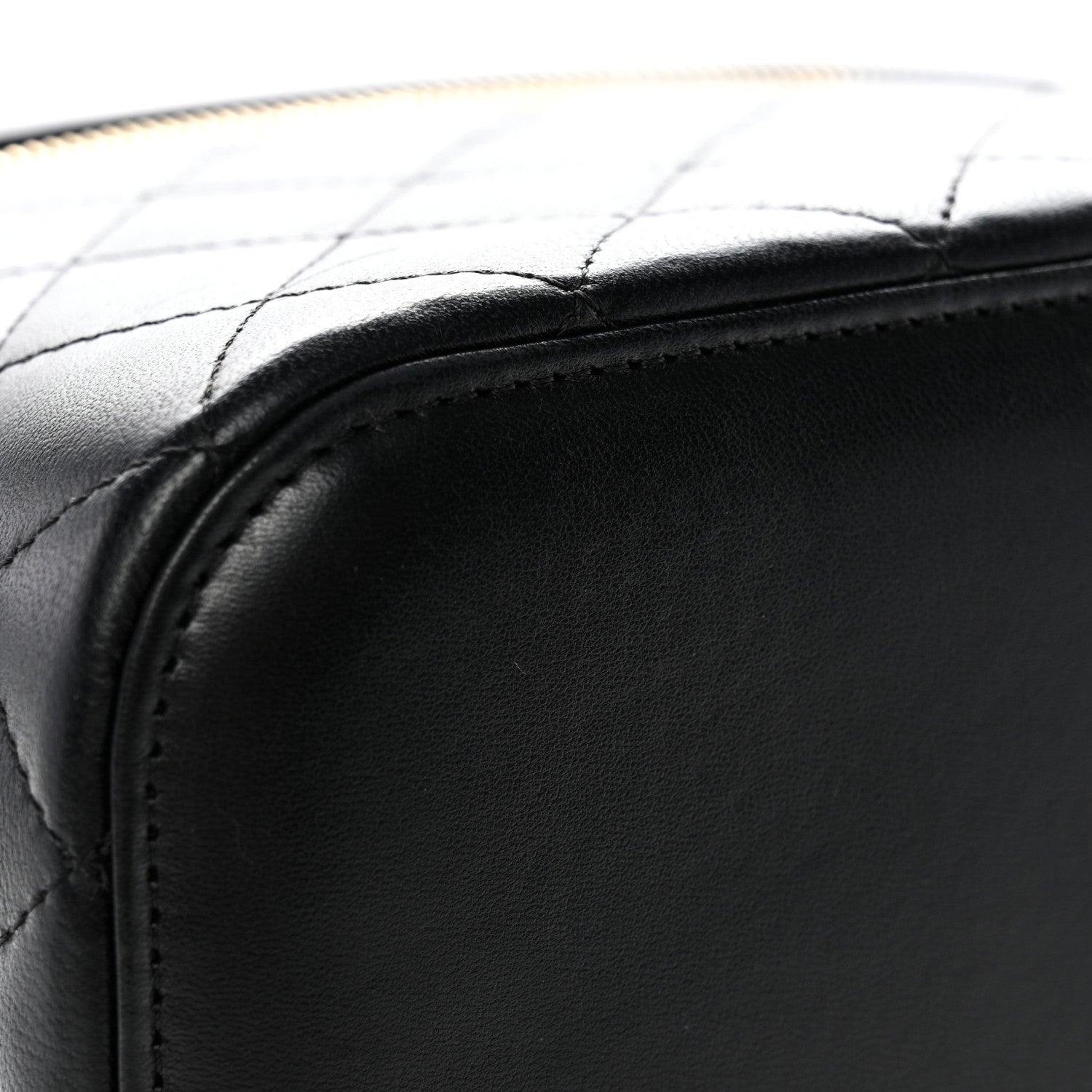 Chanel Lambskin Quilted Large Vanity Pouch Black 8 of 8